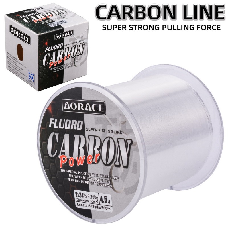Ice Fishing Line - 500M Fluorocarbon Fishing Line Imported Carbon