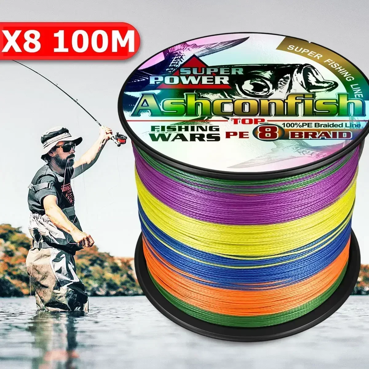 Ashconfish X8 Upgrade Braid Fi - đánh giá và giá Ice Fishing Line